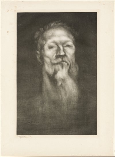 Porträtt av Auguste Rodin av Eugène Carrière