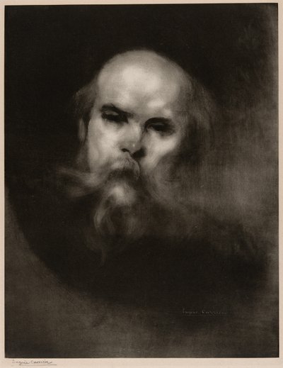 Porträtt av Paul Verlaine av Eugène Carrière