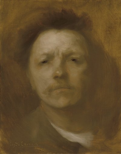 Självporträtt, ca 1893 av Eugène Carrière