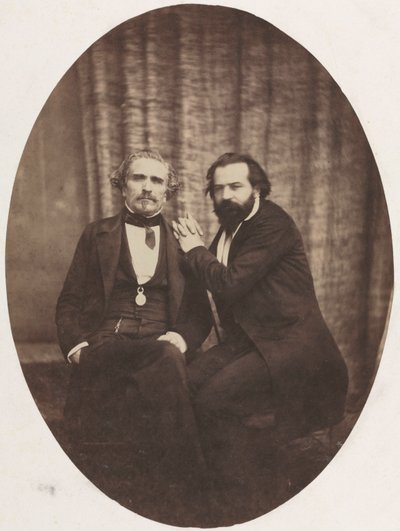 Porträtt av skådespelaren Pierre Bocage och vän av Eugène Colliau