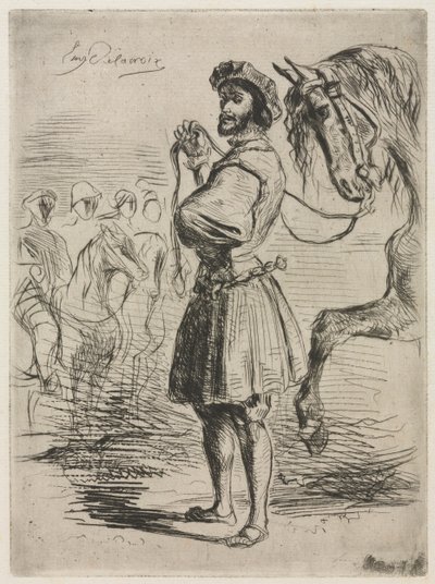 A Lord in the Time of Francis I av Eugène Delacroix
