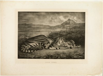 Bengalisk tiger av Eugène Delacroix