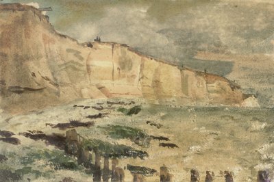 Kritklipporna vid Dieppe Utsikter i och omkring Dieppe, från åren 1852-1855 (serietitel) av Eugène Delacroix