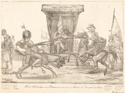 Polemisk duell av Eugène Delacroix