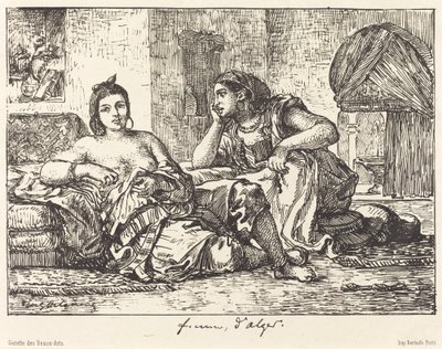 Kvinnor i Alger, 1833. av Eugène Delacroix