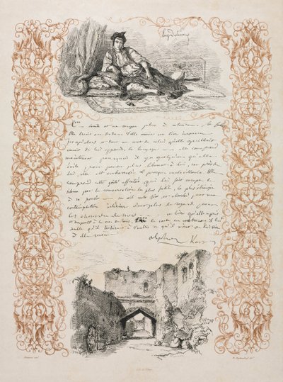 Judinna i Alger och en gata i Alger av Eugène Delacroix