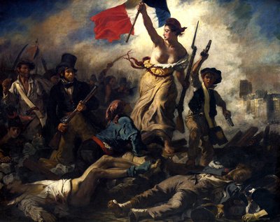 Frihet som leder folket av Eugène Delacroix