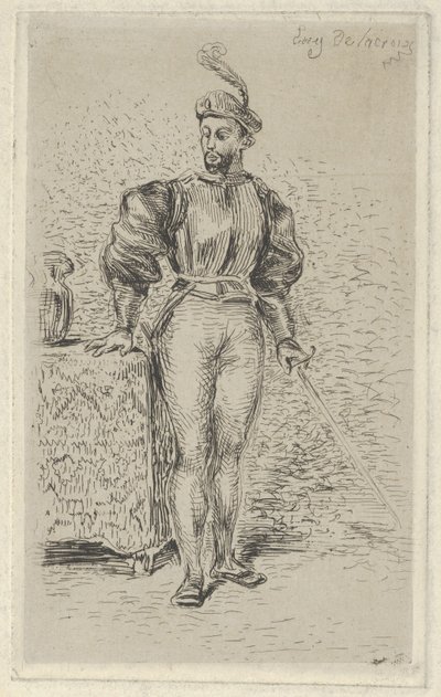 Vapenman, 1833, 1833. av Eugène Delacroix