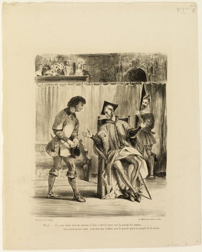 Mephistopheles tar emot studenten av Eugène Delacroix