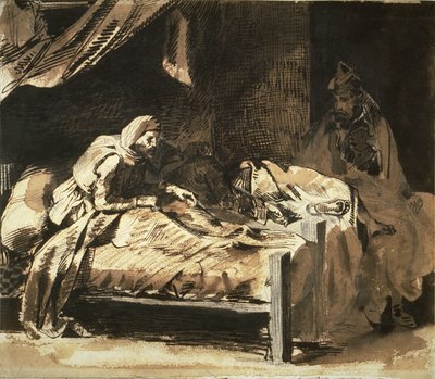 Militärsjukhus av Eugène Delacroix