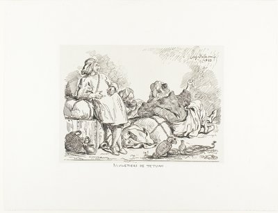 Mulåsnedrivare i Tetuan av Eugène Delacroix