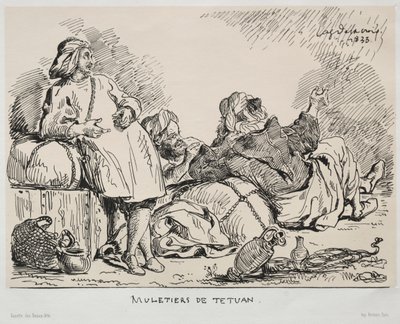 Muleteers of Tétuan av Eugène Delacroix