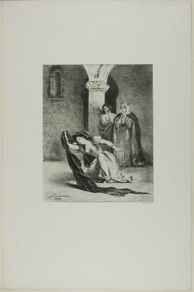 Ofelias sång av Eugène Delacroix