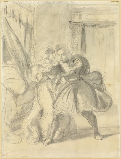 Studie av Eugène Delacroix