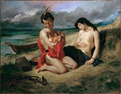 Natchez av Eugène Delacroix