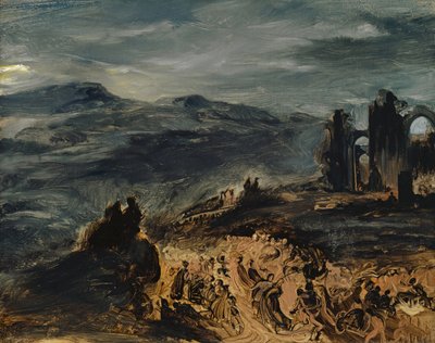 Häxans sabbat, ca. 1832. av Eugène Delacroix