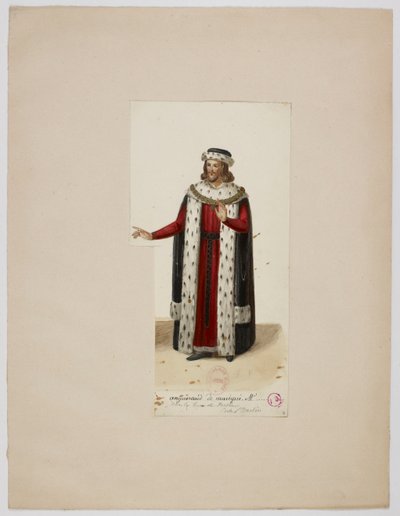 Dräkt av Enguerrand de Marigny (La Tour de Nesle, 1832) av Eugène Du Faget