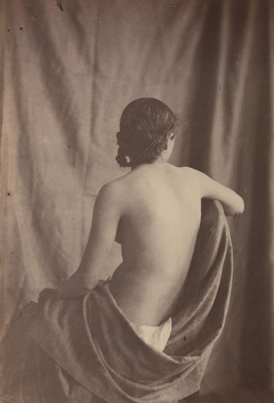[Sittande kvinna naken], 1853-54. av Eugène Durieu