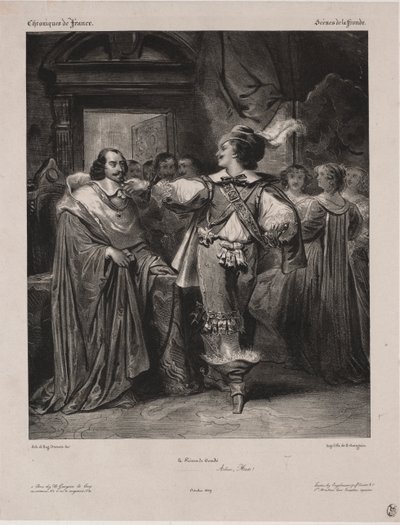 Chronicles of France: Scene of the Fronde - Prinsen av Condé av Eugène François Marie Joseph Devéria