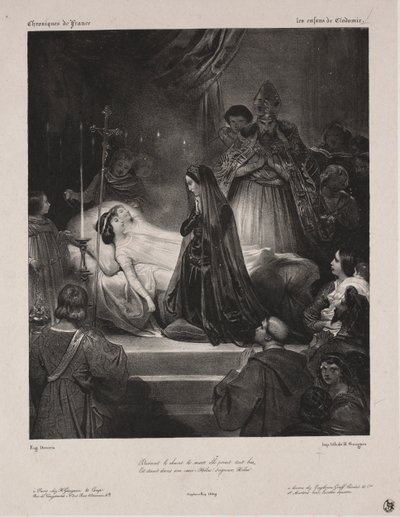 Chronicles of France: Clodomirs barn av Eugène François Marie Joseph Devéria
