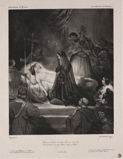 Chronicles of France: The Children of Clodomir, 1829. av Eugène François Marie Joseph Devéria