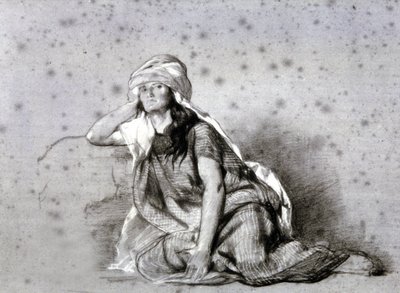 Berberkvinna i Sahel av Eugène Fromentin