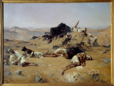öken. Törstiga män. 1869. Eugène Fromentin (1820-1876), Musée d