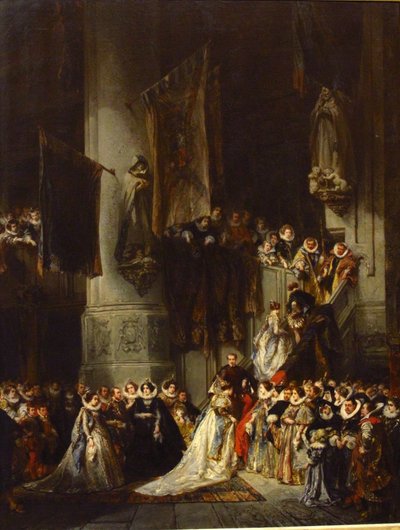 En ceremoni i Delfts kyrka av Eugene Isabey