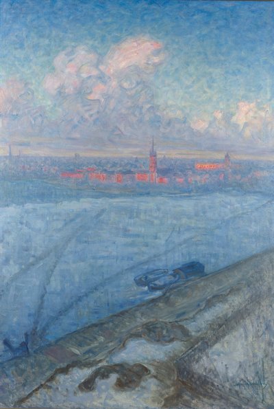 Staden vid solnedgången av Eugène Jansson