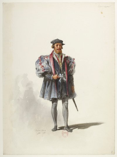 Btv1b84558104 07 - Saint-Saëns - Henrik VIII - Kostymmodeller - Lacoste - 7. Seigneur av Eugene Lacoste