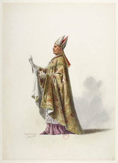 Btv1b84558104 08 - Saint-Saëns - Henrik VIII - Kostymmaketter - Lacoste - 8:e dräkten av Eugene Lacoste