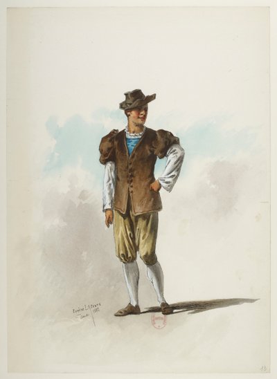 Btv1b84558104 13 - Saint-Saëns - Henrik VIII - Kostymmaketter - Lacoste - 13:e dräkten av Eugene Lacoste