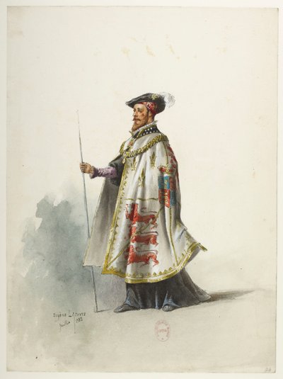 Btv1b84558104 24 - Saint-Saëns - Henrik VIII - Kostymmaketter - Lacoste - 24:e dräkten av Eugene Lacoste