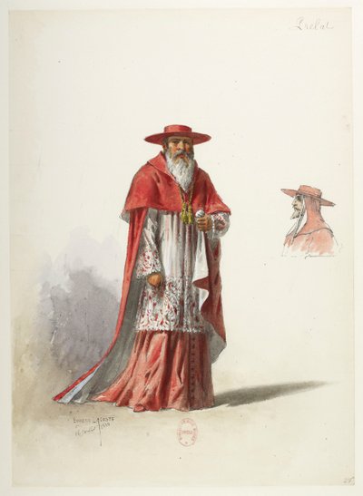 Btv1b84558104 27 - Saint-Saëns - Henrik VIII - Kostymmodeller - Lacoste - 27. Prelat av Eugene Lacoste
