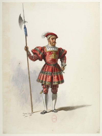 Btv1b84558104 36 - Saint-Saëns - Henrik VIII - Kostymmaketter - Lacoste - 36. Kostym av Eugene Lacoste