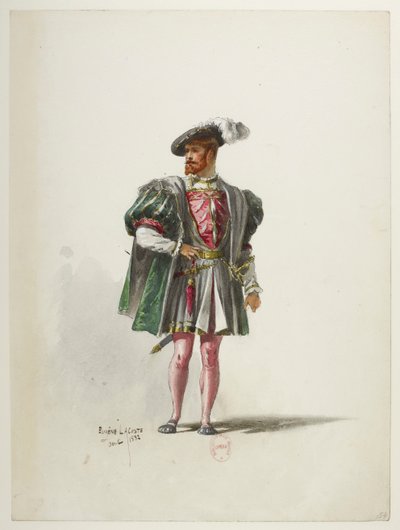 Btv1b84558104 54 - Saint-Saëns - Henrik VIII - Kostymmaketter - Lacoste - 54. Kostym av Eugene Lacoste