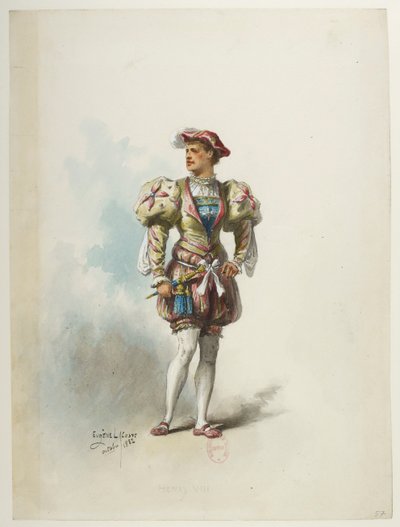 Btv1b84558104 57 - Saint-Saëns - Henrik VIII - Kostymmaketter - Lacoste - 57. Kostym av Eugene Lacoste