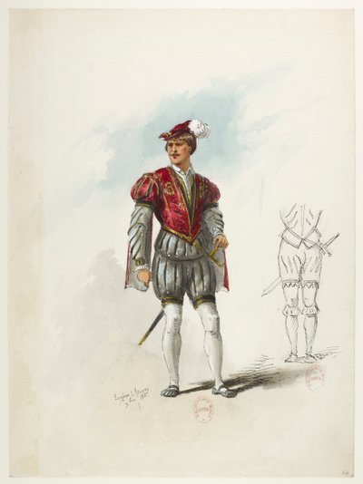Btv1b84558104 66 - Saint-Saëns - Henrik VIII - Kostymmaketter - Lacoste - 64:e kostymen av Eugene Lacoste