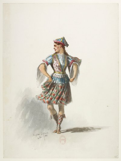 Btv1b84558104 67 - Saint-Saëns - Henrik VIII - Kostymmaketter - Lacoste - 65:e kostymen av Eugene Lacoste