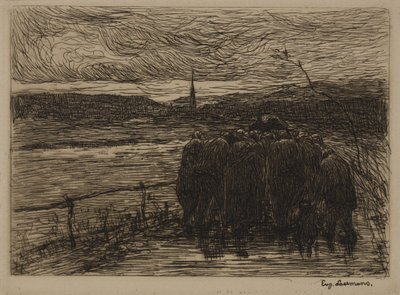 Nederländska: Bondens begravning av Eugene Laermans