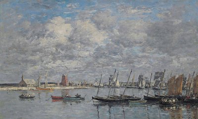 Camaret, hamnen av Eugene Louis Boudin