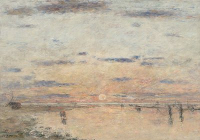 Tyska: Le Havre. Solnedgång vid havet Le Havre: Solnedgång vid havet av Eugene Louis Boudin