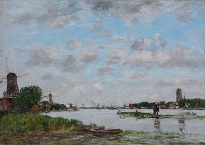 Maas nära Dordrecht av Eugene Louis Boudin