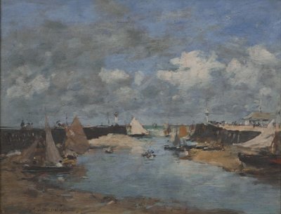 Trouville Harbor av Eugene Louis Boudin