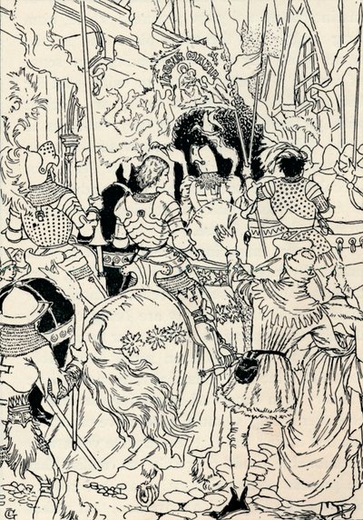 Jeanne DArc i Orleans, c1895 av Eugene Grasset