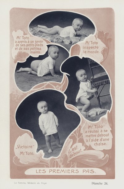 Bebisens första steg (svartvitt foto) av European Photographer