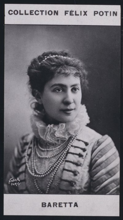 Blanche Baretta-Worms (1855) (s/v foto) av European Photographer