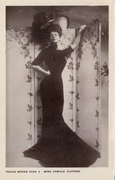 Camille Clifford, belgiskfödd scenskådespelerska (s/v foto) av European Photographer