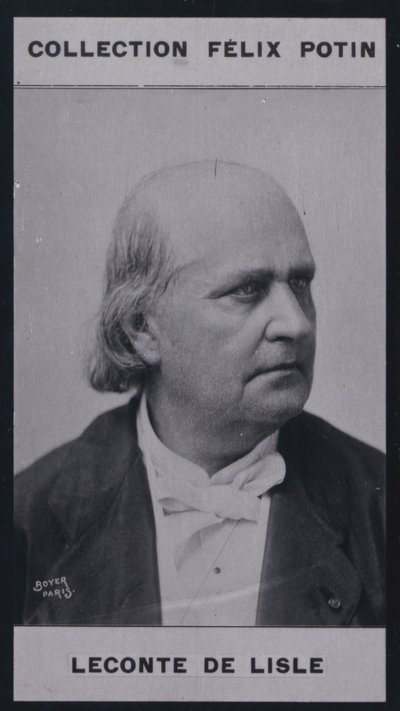Charles Leconte De Lisle (1818-1894) (s/v foto) av European Photographer