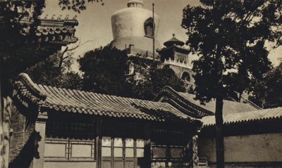 Kina, Peking, Flaskpagoden (svartvitt foto) av European Photographer